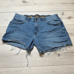 Lee Denim Motion Stretch Cutoff Shorts Mens 36 Blue PreLoved